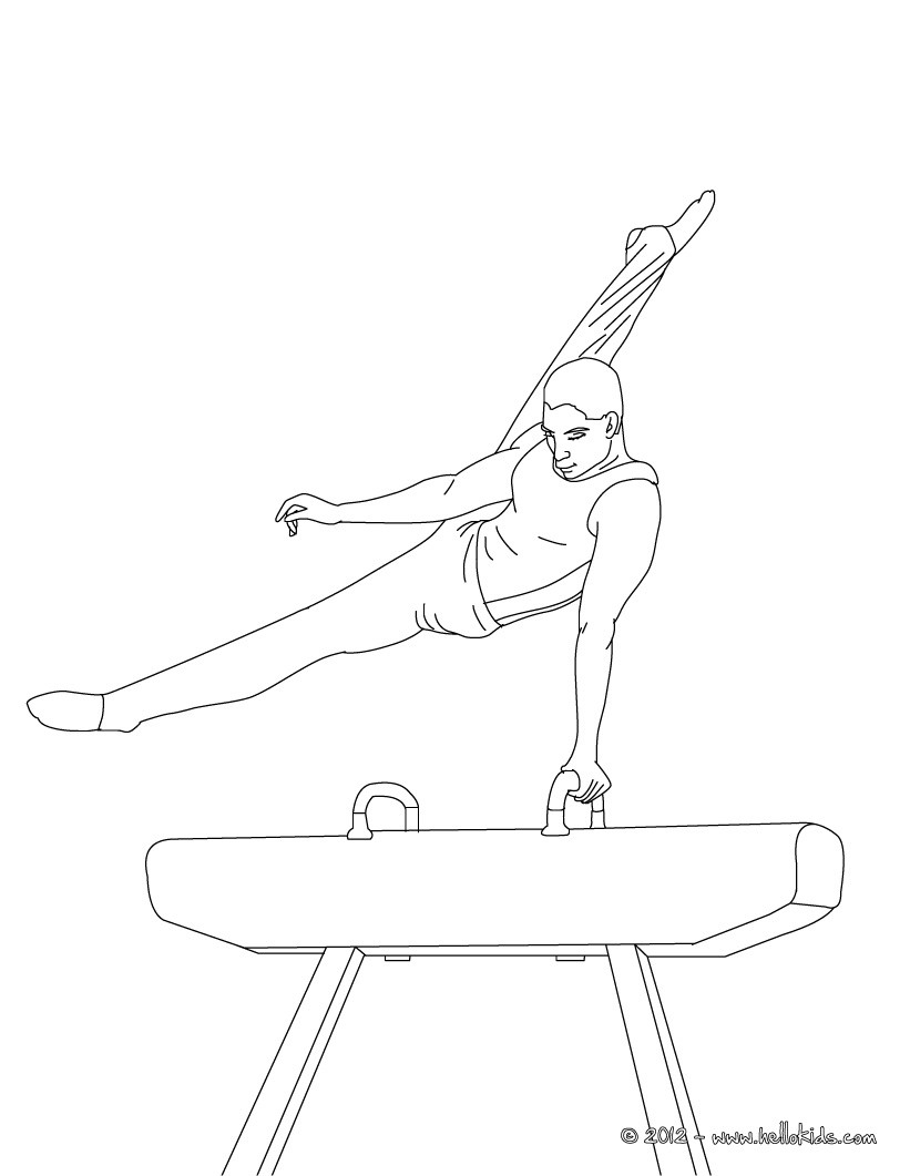 821x1061 Gymnastics Coloring Pages