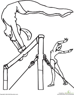 301x388 Gymnastics Bars Coloring Pages Pumpkin Gymnastics