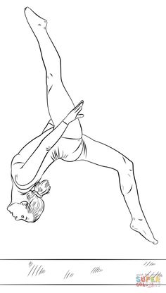 236x416 Gymnastics Coloring Page Birthday Gymnastics