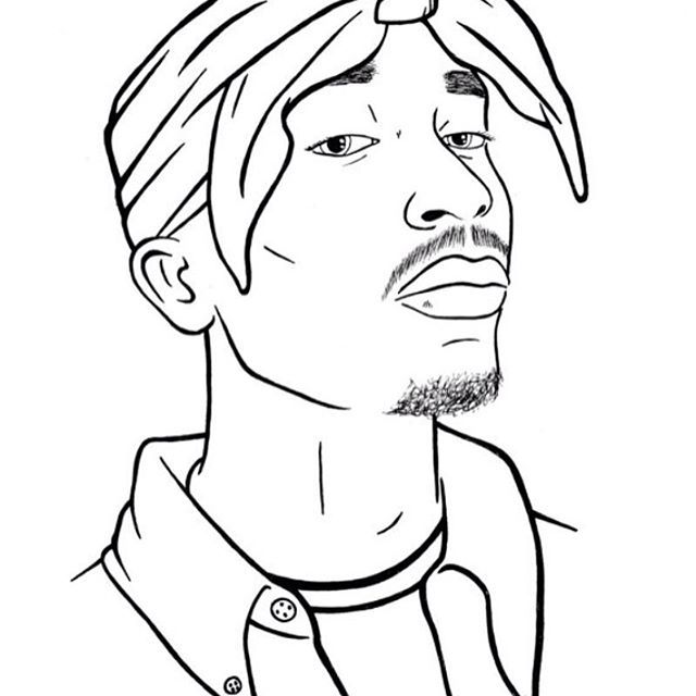 Tupac Coloring Pages at GetDrawings | Free download