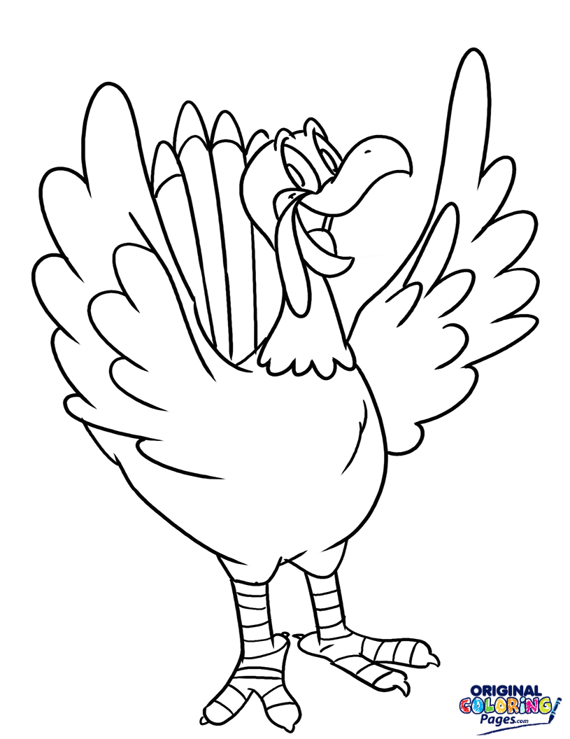 815x1056 Super Excited Turkey Coloring Page Coloring Pages Original