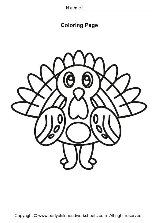 520x730 Turkey Bird Coloring Pages