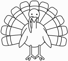 236x212 Turkey Coloring Page Fonts And Free Printables