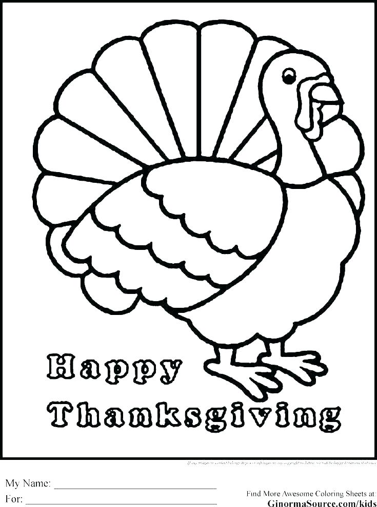 735x990 Turkey Coloring Pages For Preschoolers Coloring Pages Of Turkeys
