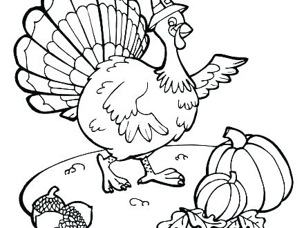 440x330 Thanksgiving Turkey Colouring Pages