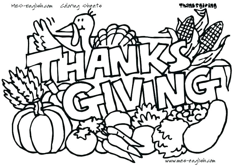 768x539 Preschool Thanksgiving Coloring Pages Free Thanksgiving Coloring