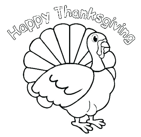 600x583 Turkey Coloring Picture Turkey Coloring Pages Christian