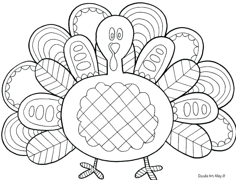 768x585 Turkey Coloring Pages Printable