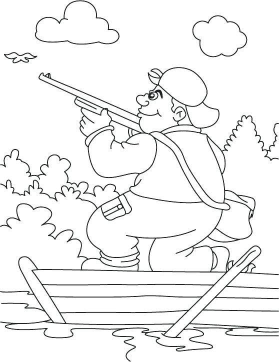 558x724 Hunting Coloring Pages Turkey Hunter Coloring Page Hunting Dog