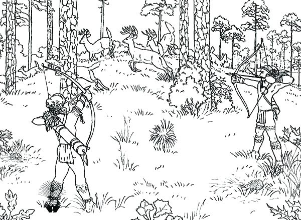 600x440 Deer Hunter Coloring Pages Hunting Coloring Pages Coloring Pages