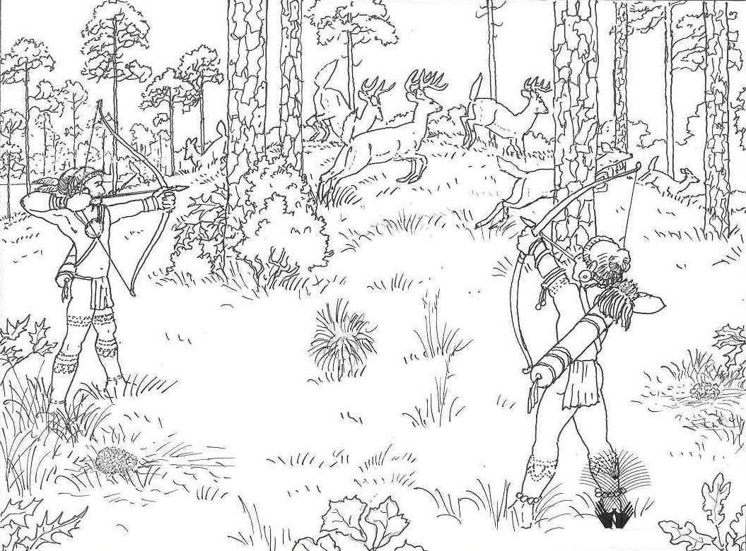 1055x780 Free Printable Hunting Coloring Pages For Kids