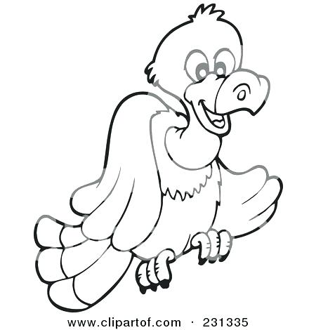450x470 Vulture Coloring Pages Drawn Vulture Colouring Pages