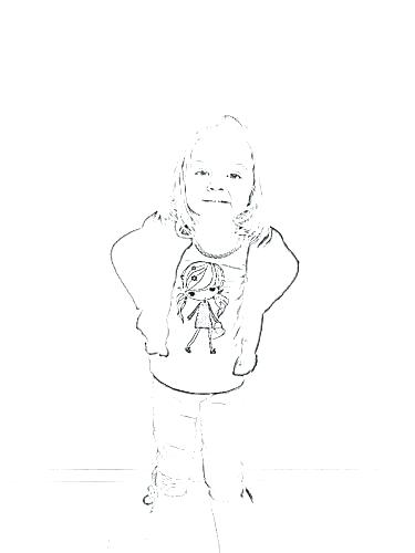375x500 Photo Into Coloring Page