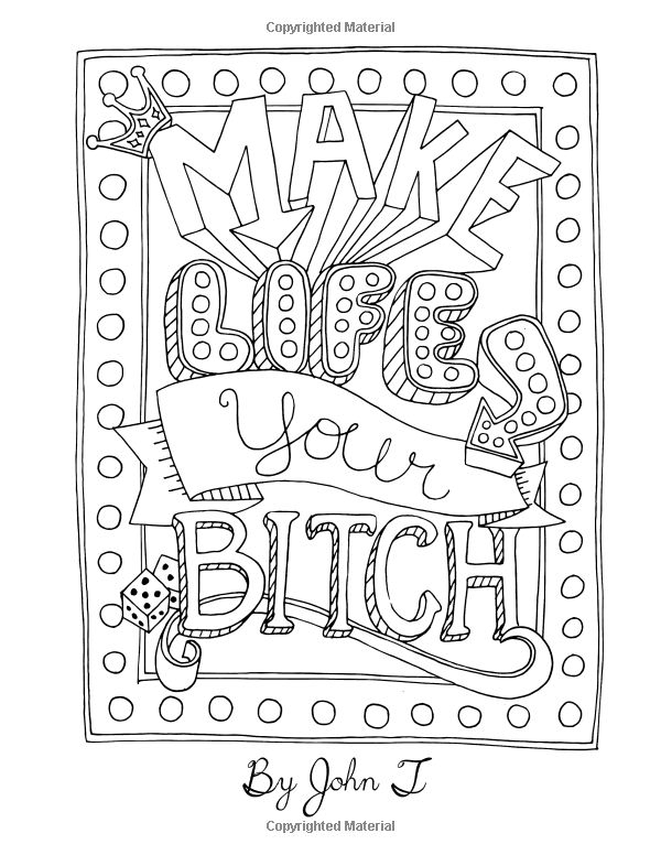 600x776 Turn Words Into Adult Coloring Pages Free
