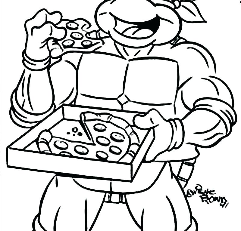 800x768 Dklt Coloring Pages Coloring Pages Pizza Ninja Turtle Cartoon