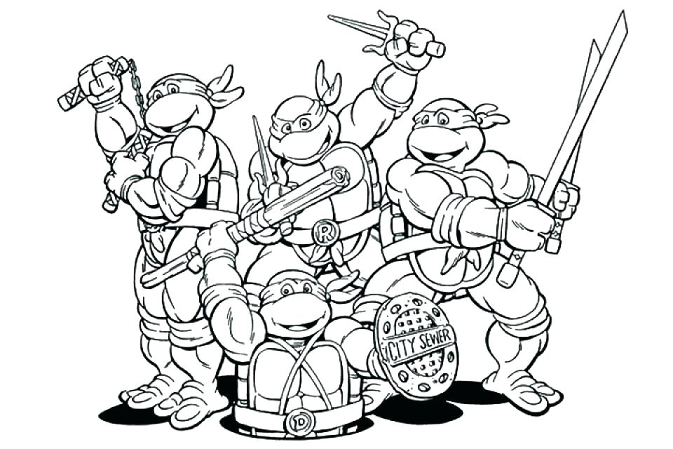 960x640 Coloring Pages Ninja Teenage Mutant Ninja Turtles Coloring Pages