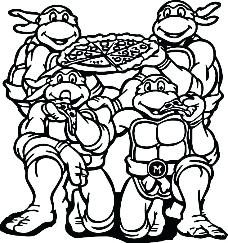 735x784 Ninja Turtles Coloring Printable Turtle Coloring Pages Coloring
