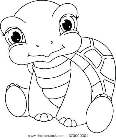 394x470 Coloring Pages Of Turtles Cute Coloring Pages Of Turtles