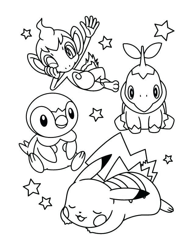 640x826 Turtwig Coloring Pages