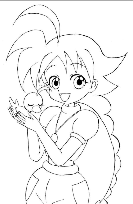568x870 Duck From Princess Tutu Coloring Page Princess Tutu