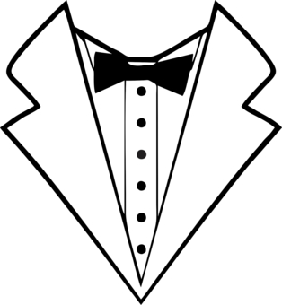 314x340 Tuxedo For T Shirts Clipart