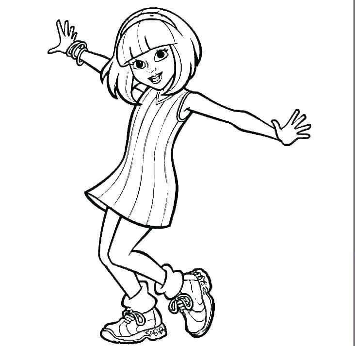 732x713 Tv Coloring Page Click The Aliens Watching Coloring Pages Tv Show