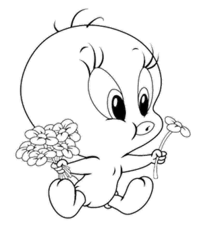 Gangster Tweety Bird Drawing at GetDrawings | Free download
