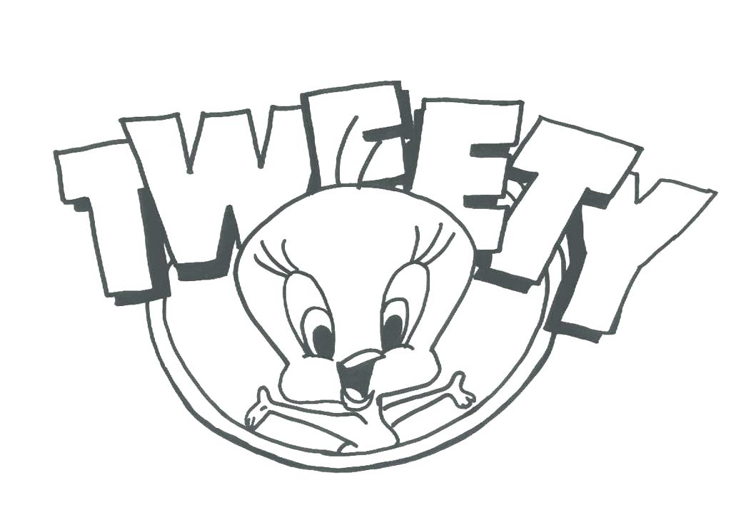 1024x743 Coloring Pages Of Tweety Bird Good Cartoon Character Of Bird