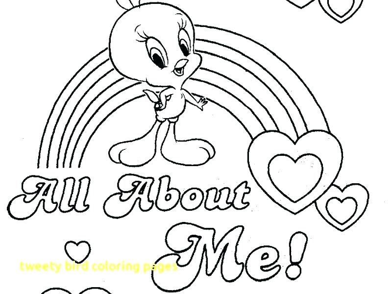 800x600 Tweety Bird Coloring Pages