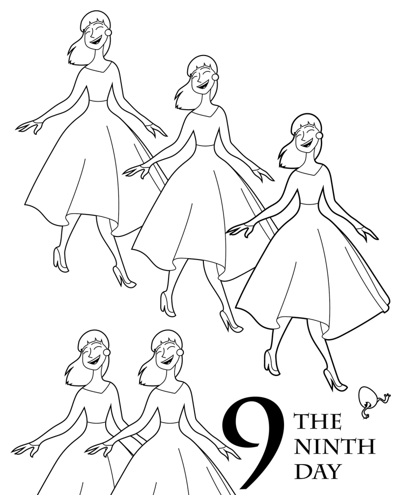 808x1007 The Days Of Christmas Coloring Book Parents