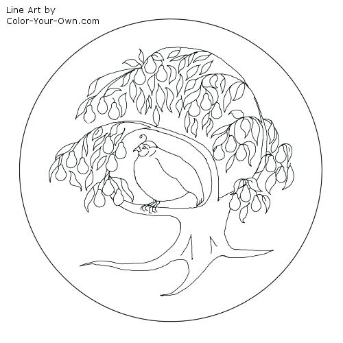 500x500 Twelve Days Of Christmas Coloring Pages Twelve Days Of Christmas