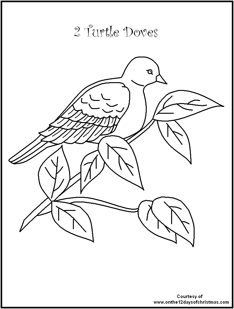748x989 The Days Of Christmas Colouring Pages Days