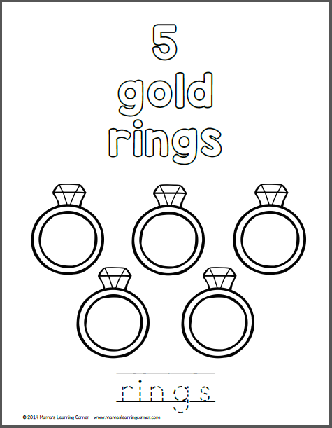 475x611 Days Of Christmas Coloring Pages