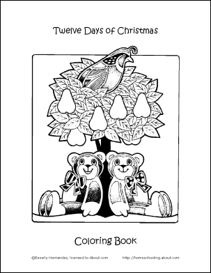 303x392 Make Your Own Days Of Christmas Coloring Book Christmas Cover