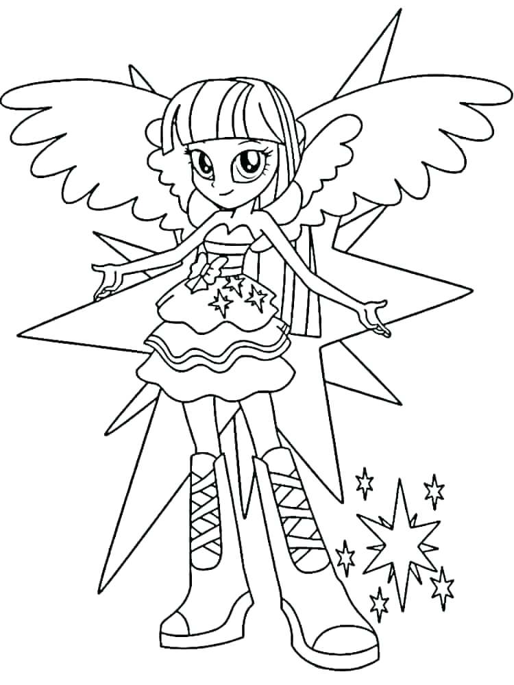 750x1000 Twilight Coloring Pages To Print Twilight Sparkle Coloring Pages