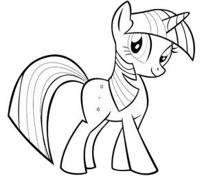 300x256 My Little Pony Coloring Pages Twilight Sparkle My Little Pony