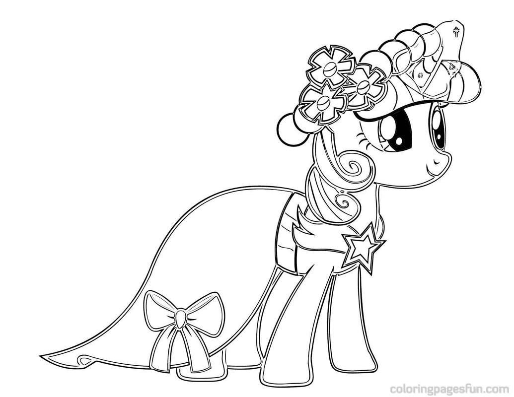 1035x800 My Little Pony Twilight Coloring Pages
