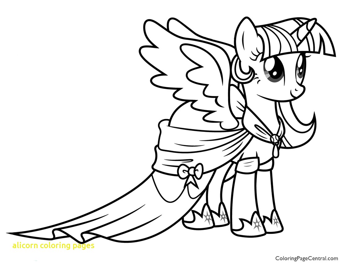 1100x850 Alicorn Coloring Pages With My Little Pony Princess Twilight