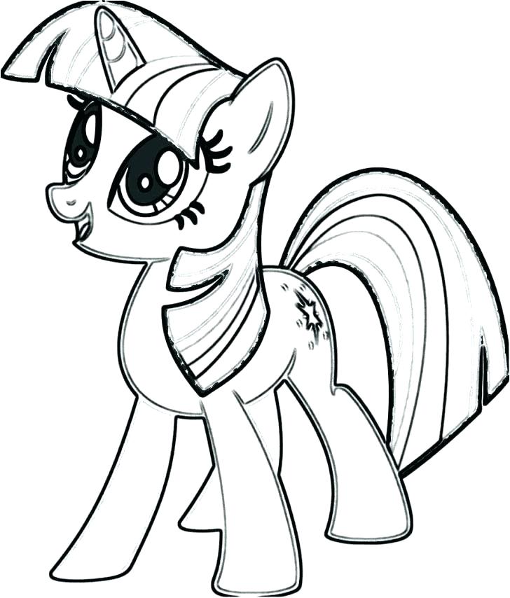728x854 My Little Pony Twilight Sparkle Coloring Pages Princess Page