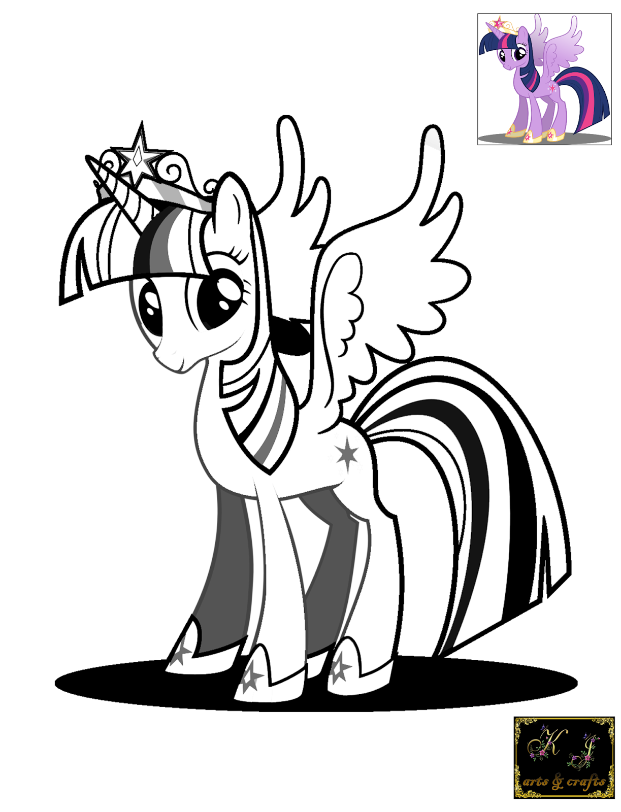 1223x1600 Twilight Sparkle Alicorn Coloring Pages Throughout