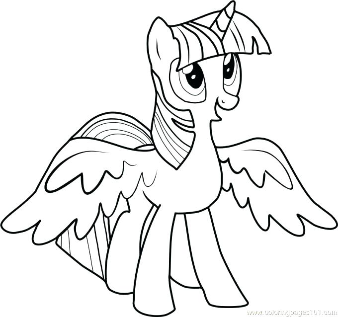 680x638 Twilight Sparkle Coloring Pages My Little Pony Coloring Pages