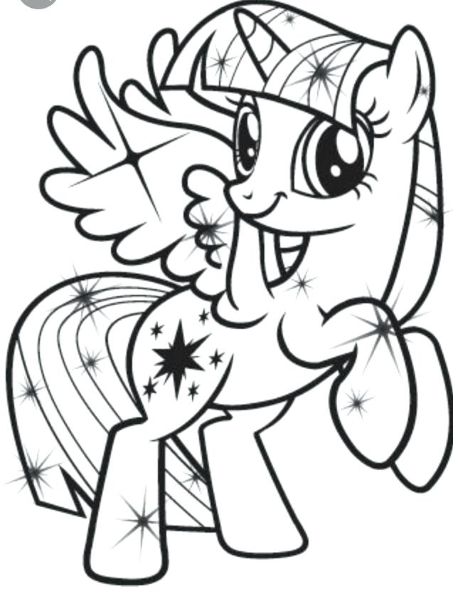 637x848 Twilight Sparkle Coloring Page