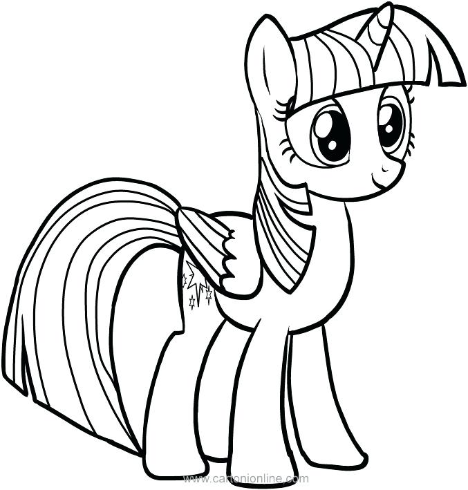 677x709 Twilight Sparkle Coloring Page Murs