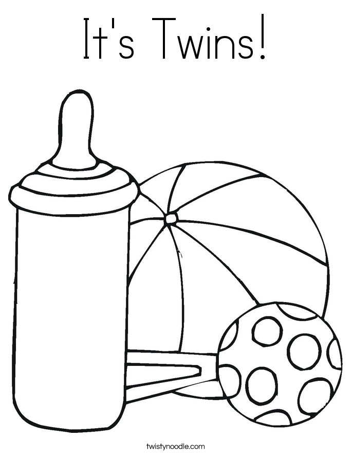 685x886 It's Twins Coloring Page