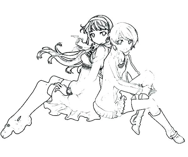 600x500 Best Friends Colouring Pages Friend Coloring Two To Print B