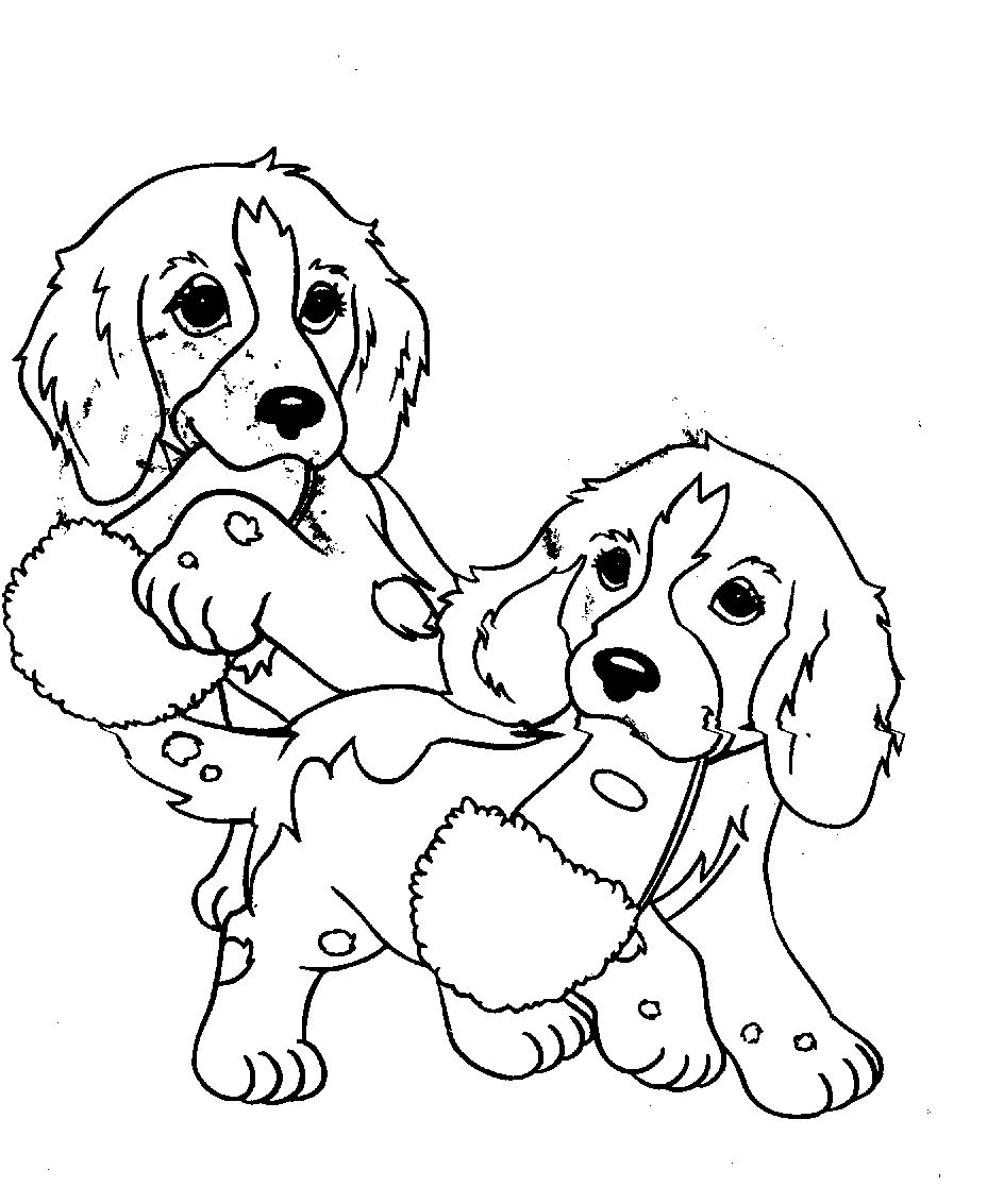 928x1133 Two Little Dogs Coloring Page Of Kidz