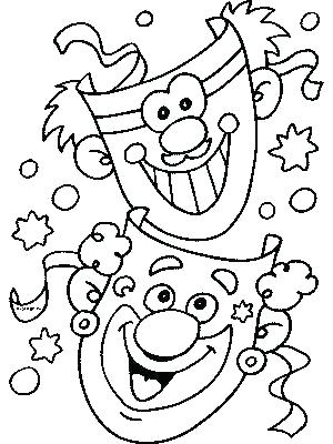 300x400 Two Face Coloring Pages Create A Funny Face Coloring Page Funny