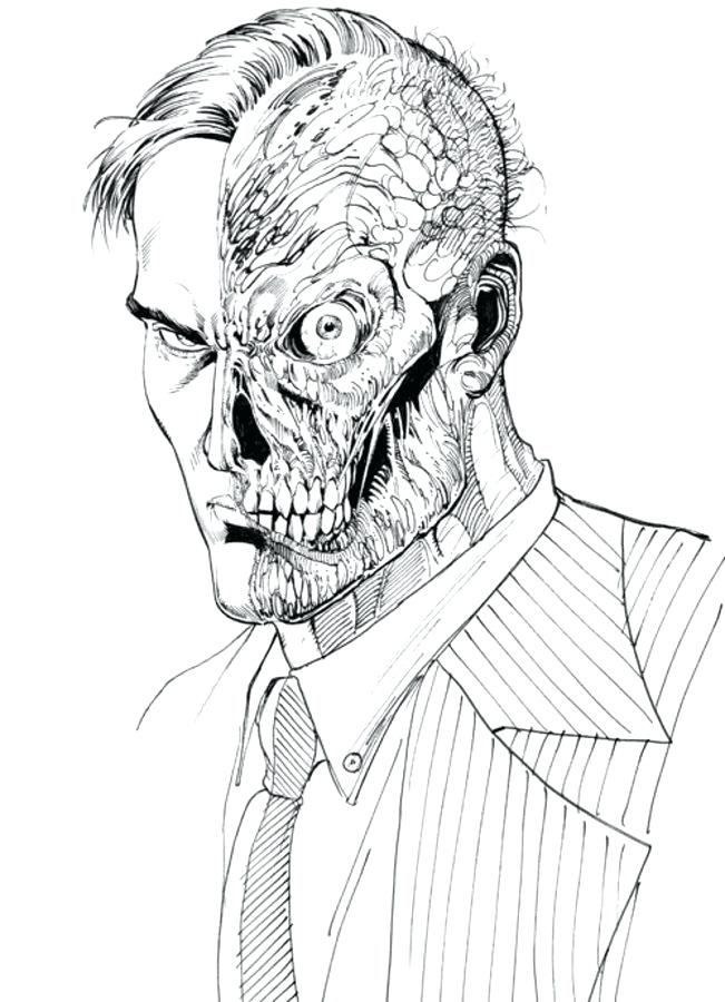 651x900 Two Face Coloring Pages Two Face Coloring Pages Comics Dc Comics