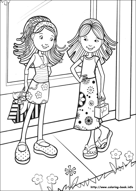 567x794 Groovy Girls Coloring Picture