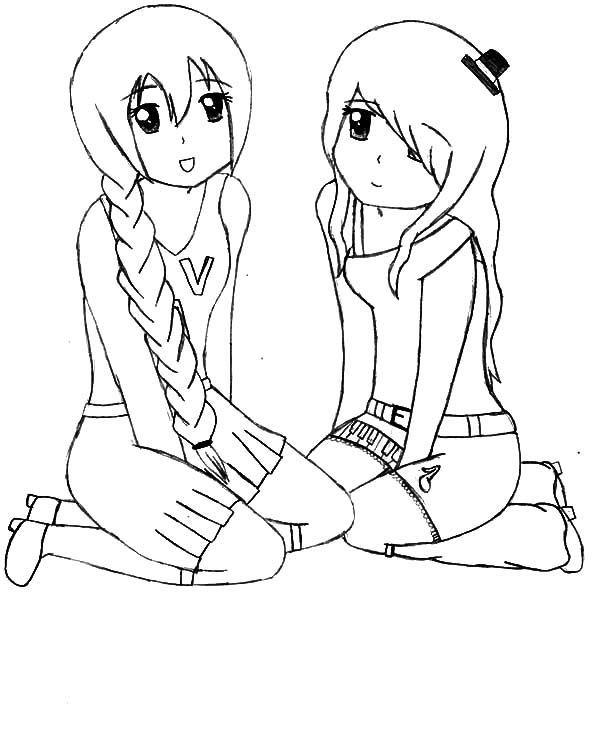 600x754 Best Friend Coloring Pages
